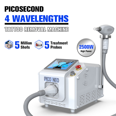 Advanced Nd YAG Picosecond Laser Tattoo Removal Machine With Powerful 2500W Technology And 15.6 Inch Color