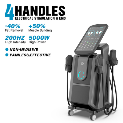 2 Power Supply Ems Sculpting Beauty Machine With 4 Handles Magnetic Stimulator Muscle Building Pelvic Floor Machine
