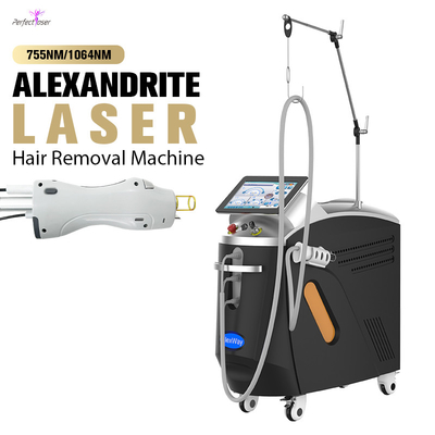 Professional 4000W 10-100MS Crystal Pulsed Alexandrite Laser Hair Remover with TEC Cooling for Salon