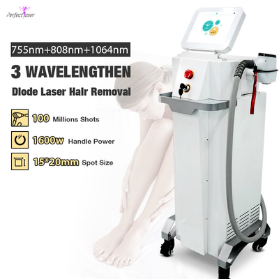Professional 808nm Diode Laser Hair Removal Machine with 2 Handles and 15.6 Inch Color Touch Screen