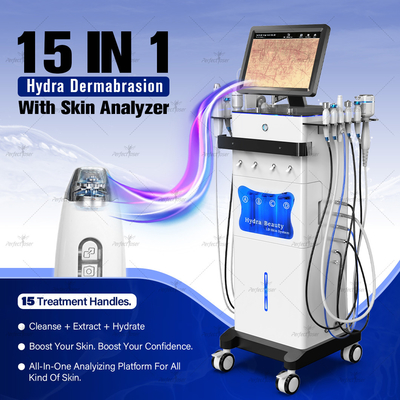 10.4 Inch Color Touch Screen Skin Cleaning Machine for Wrinkle And Acne Removal Function