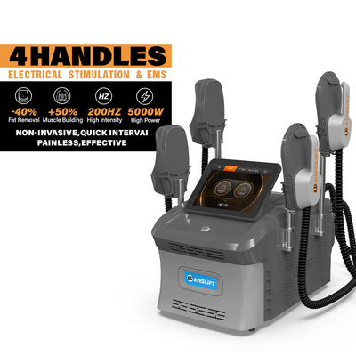 Cooling Air ems sculpting with 40% Fat Reduction 8 Language Support 5000W Power